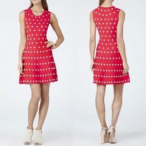 BCBGMaxAzria Red Polka Dot Dress